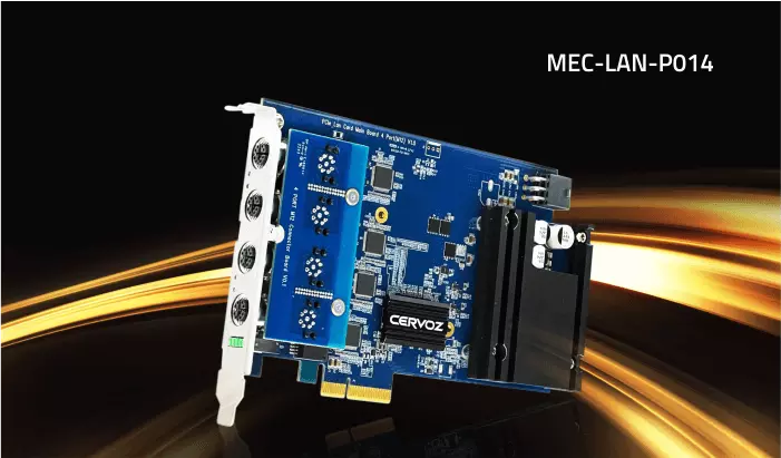 Cervoz_Cervoz New PCIe Ethernet Expansion Card with M12 X-code Connector