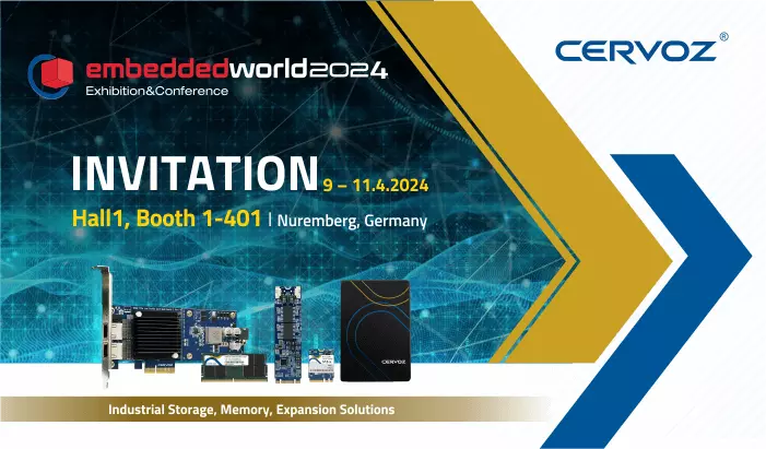 Cervoz_Invitation: Embedded World 2024