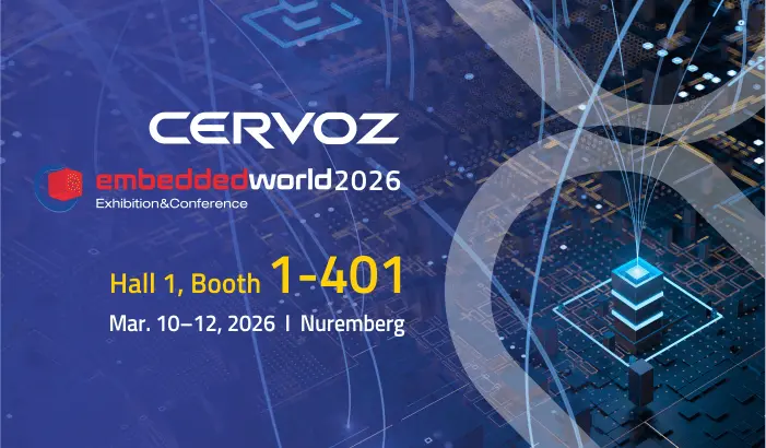 Cervoz_Invitation: Embedded World 2026