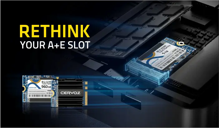 Cervoz_Introducing Cervoz T445 & T455 M.2 2230 A+E key SSDs