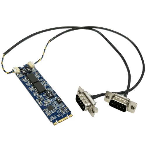Industrial M.2 PCIe CAN Bus Expansion Card_2F02i